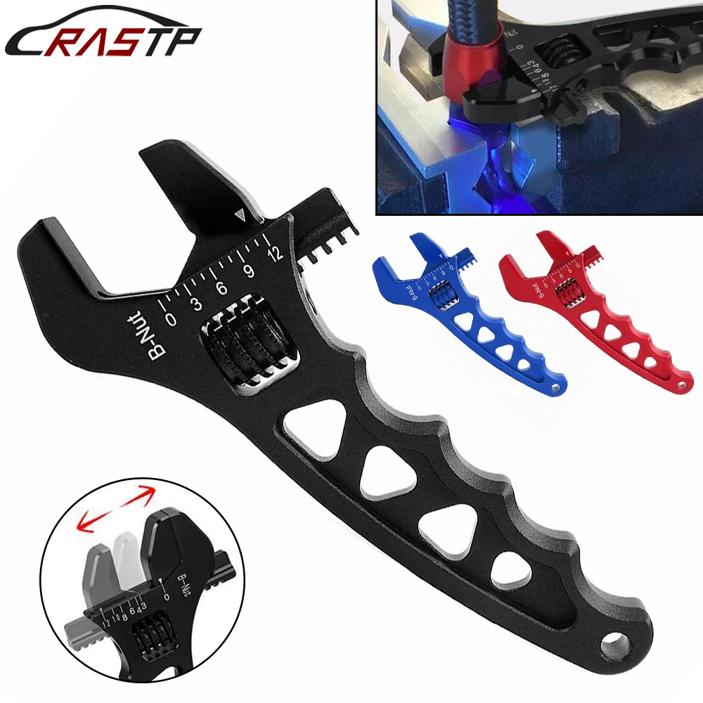 

RASTP-3AN-12AN Adjustable AN Wrench Tool Aluminum Anodized Spanner For Hose End Fitting RS-OFI085