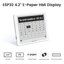 CrowPanel 4.2Inch E-paper E-ink 400*300 ESP32-S3 HMI Display Black/White Driven By SPI Interface for Arduino /ESP/MicroPython