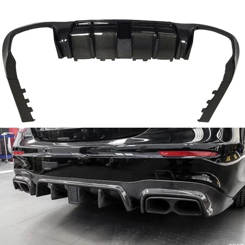 

W213 E300 E450 Carbon Fiber Rear Diffuser Lip For E-Class E43 E63 2017+