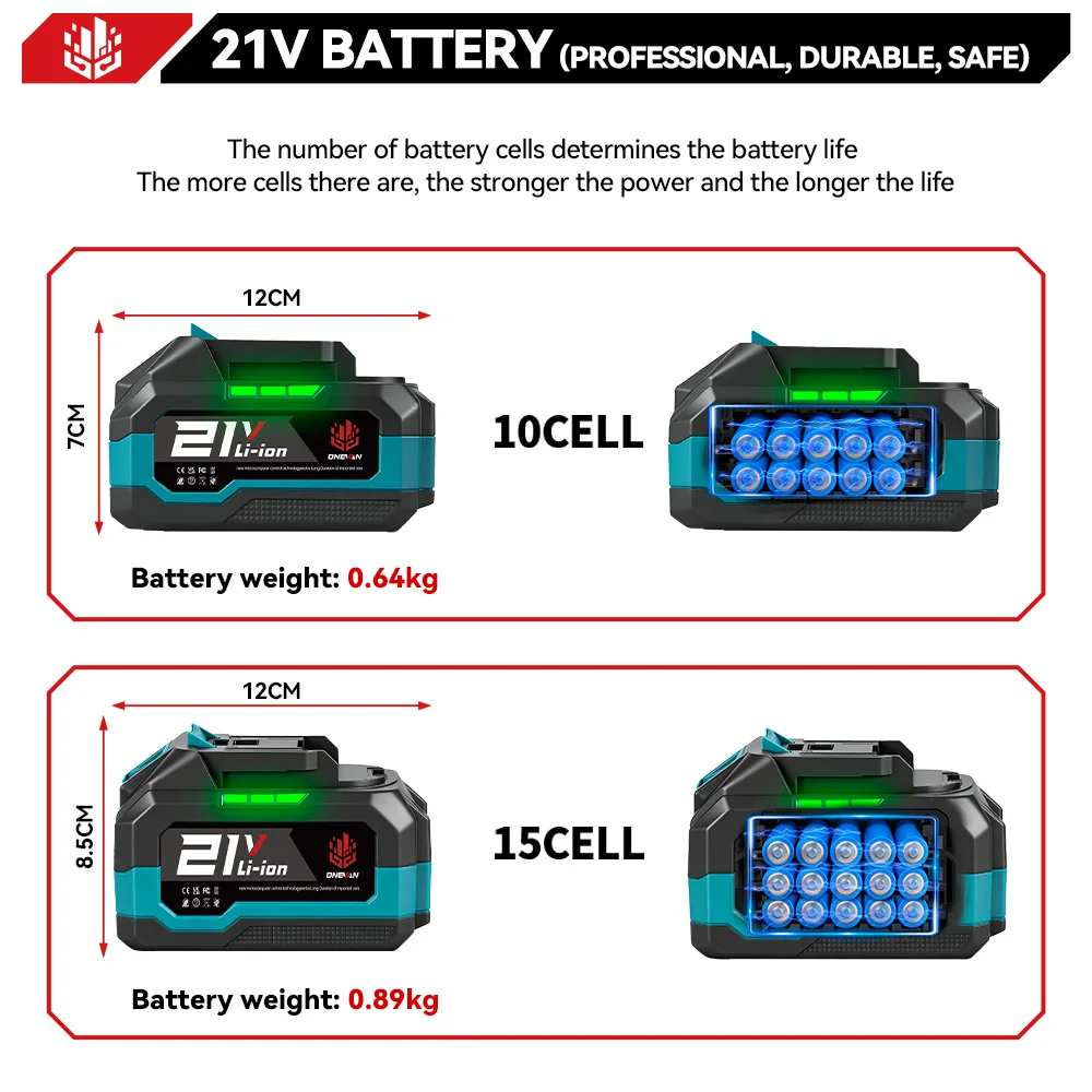 22900mAh 18V-21V Rechargeable Battery for Makita