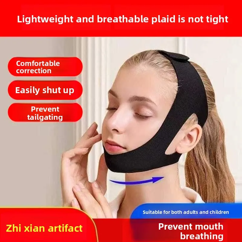 

Mouth Breathing Corrector - Anti-Snoring Chin Strap for Sleep & Jaw Support, Prevents Open Mouth Breathing