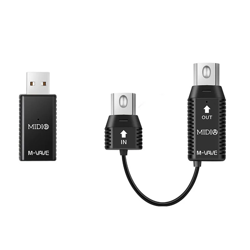 M Vave Wireless Midi Adapter Usb Midi Cable Wireless Transmission For Music Keyboard Midi Controller Musical Instrument