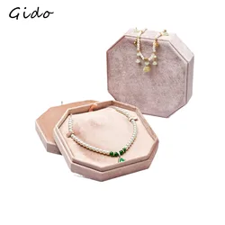 Velvet Jewelry Necklace Box Banquet Necklace Storage Box Exquisite Pearl Flannel Pendant Necklace Jewelry Case
