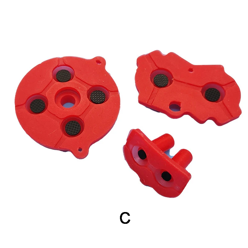 Yuli 1ชุดสำหรับ GBA ปุ่มเปลี่ยนปุ่มกาวนำไฟฟ้า GBA แผ่นยางปุ่มแผ่นรองปุ่ม