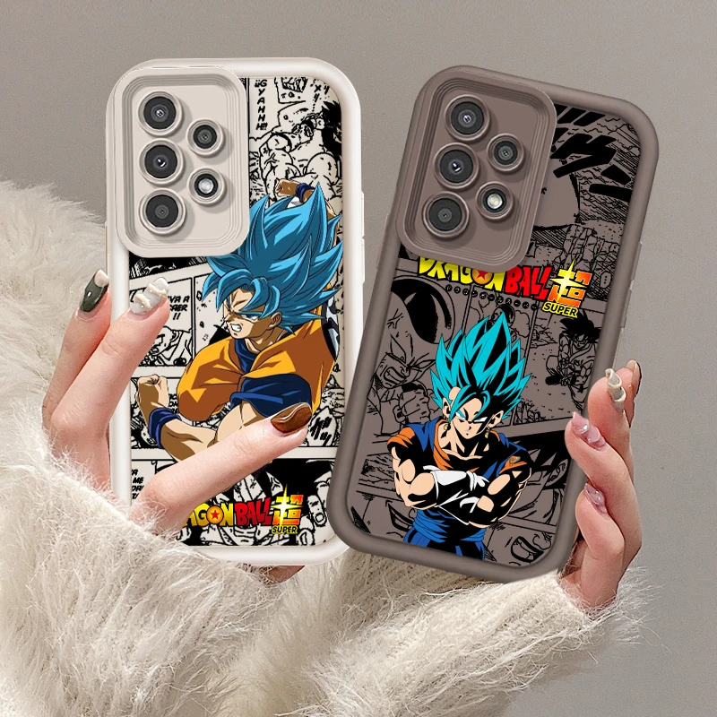 Trend D-Dragon Ball Saiyan For Samsung A73 A71 A54 A53 A52 A51 A33 A32 A21S A14 A13 A12 A03 A04 A05 5G Eye Ladder Funda