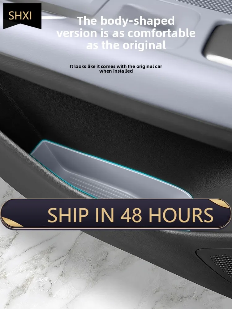 Good Quality New For Xpeng MONA M03 Car Door Slot Storage Box TPE 4Pc Front And Rear Car Doors Lower Storage Organizer Box Door