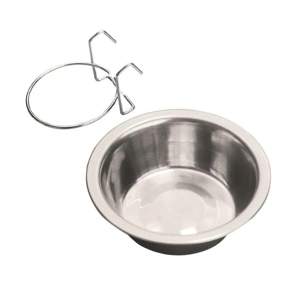 3 PCS Bird Cup Pet Food Water Bowl Dog Bowls Chicken Coop Stainless Steel Kennel