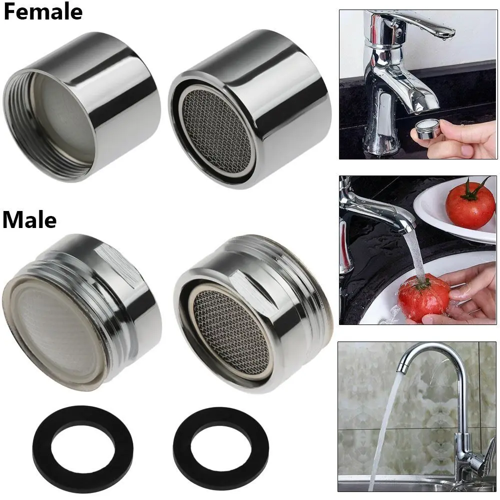 Bathroom Kitchen Filter 16-28mm Water Saving Tap Aerator Male Female with Washer Bubbler Home Filter Nozzle Faucet Accessories