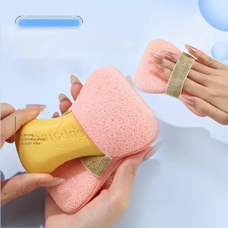 

1pcs Soap Bag Bath Sponge Household Bath Ball Body Cleaning Tool Super Soft Bath Flower Scrubbing Foam Sponge Soap Holder