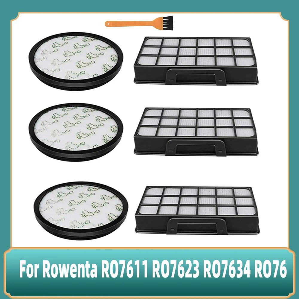 

For Rowenta RO7611 RO7623 RO7634 RO76 Vacuum Cleaner Hepa Filters Accessories Replacement Attachment Spare Parts Kit