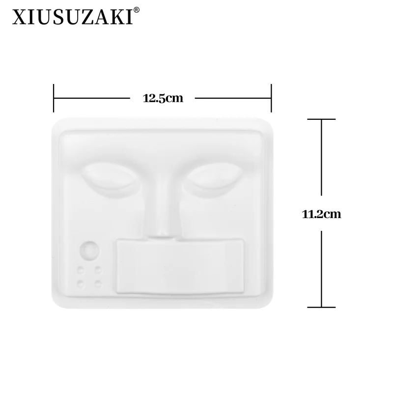 XIUSUZAKI Eyelash Extension Practice Tray Glue Gasket Adhesive Pallet Lashes Holder Eyelashes Palette Training Display