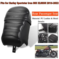 Motorcycle Passenger Pillion Seat For Harley Davidson 2016-2022 Sportster Iron 883 XL883N Models Rear Passenger Seat Pad Black