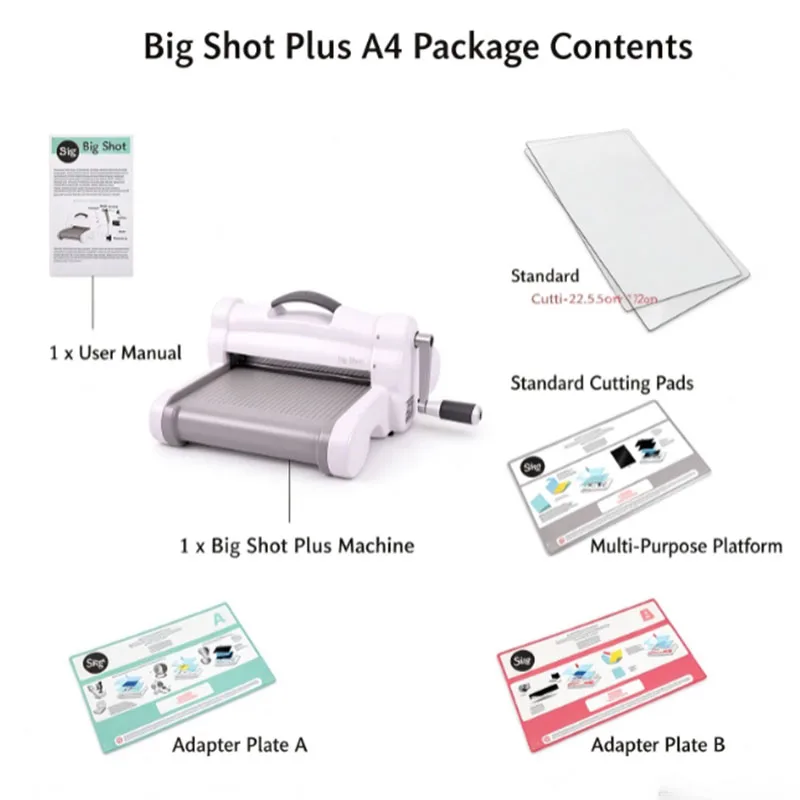 Hand A4 Crank Die Cutter Embosser, Portable Paper Craft Embossing Machine for DIY Scrapbooking Crafts