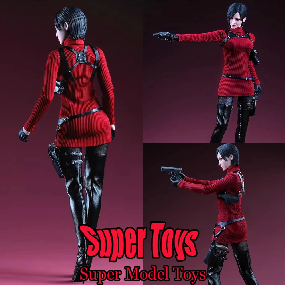 BY-ART BY-021 1/6 Schaal Vrouwen Soldaat Ada Wong Hoofd Carving Survival Game Mystery Spy Kleding Set Fit 12 ''Action Figure Pop