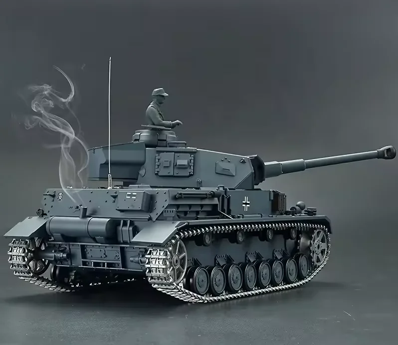 Heng Long 3859 немецкий танк Panzer IV F2 RC 2,4 ГГц 1/16 инфракрасный ИК битва BB дым звук металлический Радиоуправляемый средний танк для взрослых