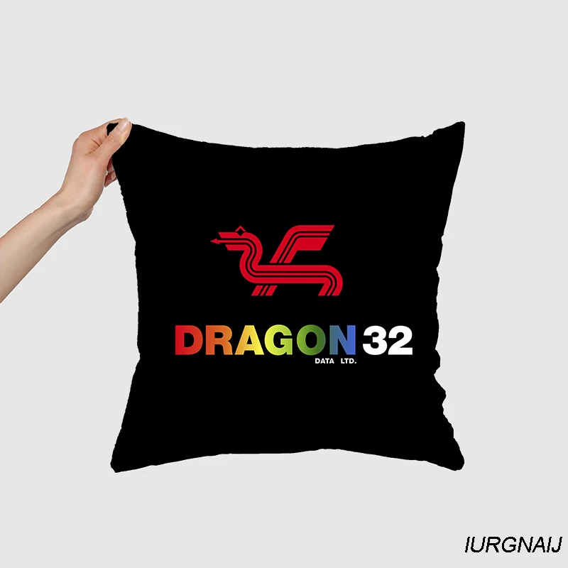 Retro Computer Dragon 32 Pillow Case  Gift Sofa Car Super soft Cushions Square Pillowcase Chair Pillow Cove 323