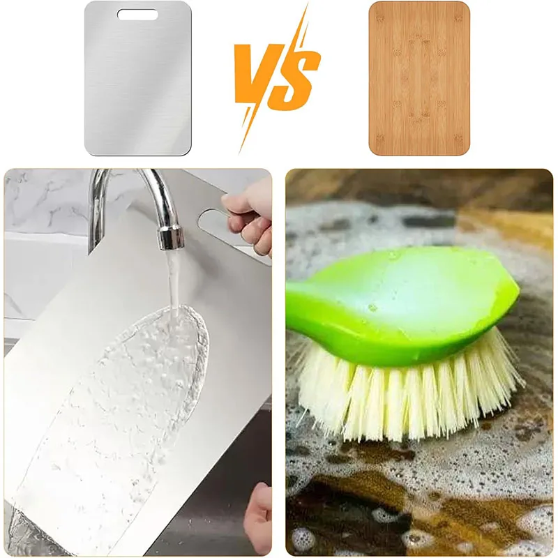 316 Thickened Cutting Board Stainless Steel Cut Vegetables Meat Chopping Board Cooking Tools Anti-mold Cutting Boards Mats NEW