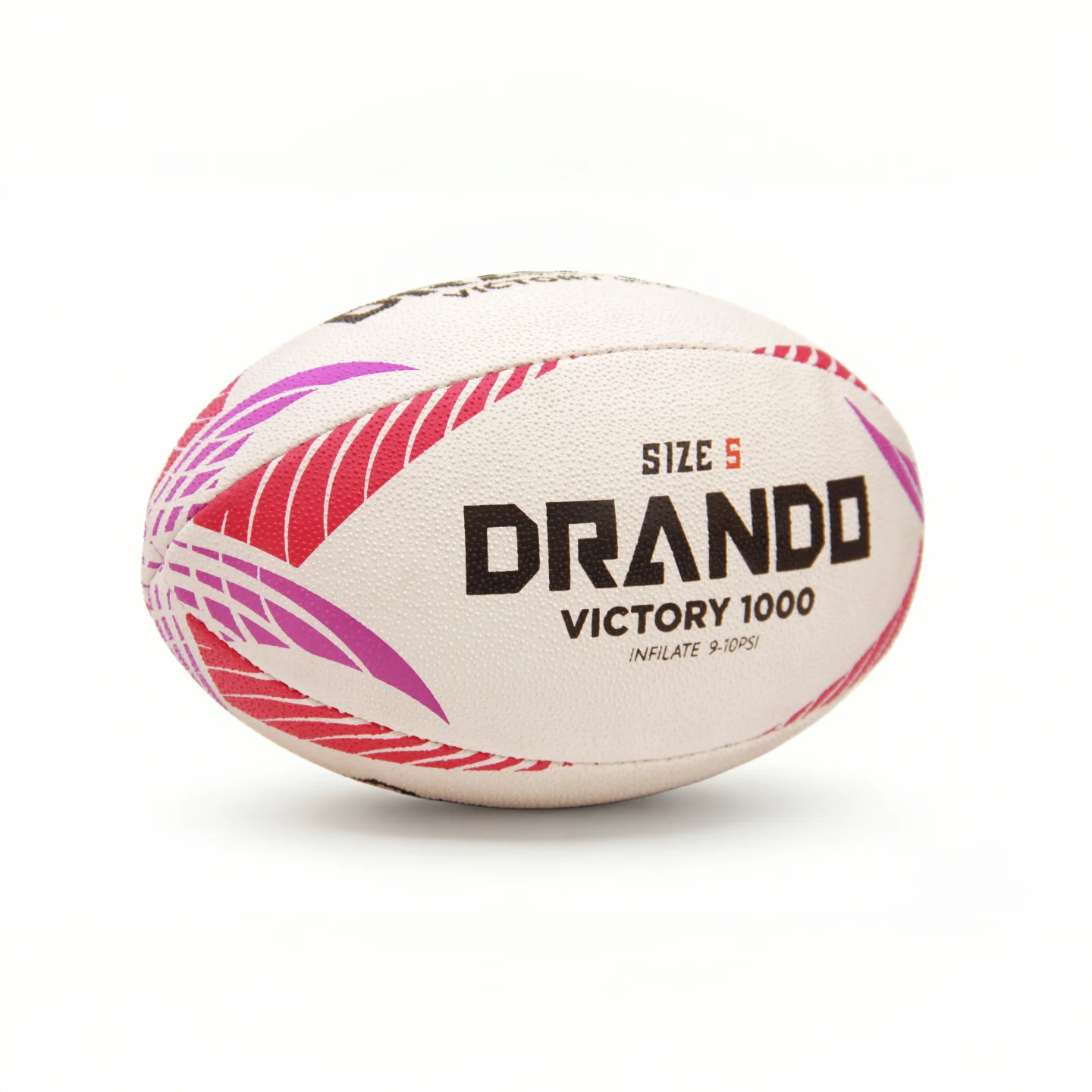 Rugby Victory 1000 Official Size Rugby Ball Size 4/5 Durable 3ply Laminated Construction for Training