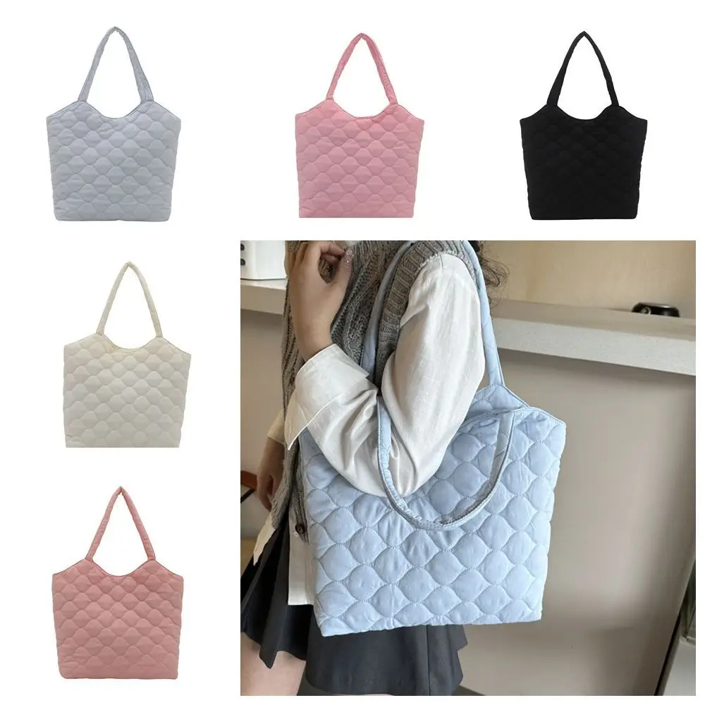 تصميم جديد حقيبة يد ذات سعة كبيرة مقاومة للماء حقيبة كتف قابلة لإعادة الاستخدام مبطنة من القطن باللون الأسود حقيبة تسوق