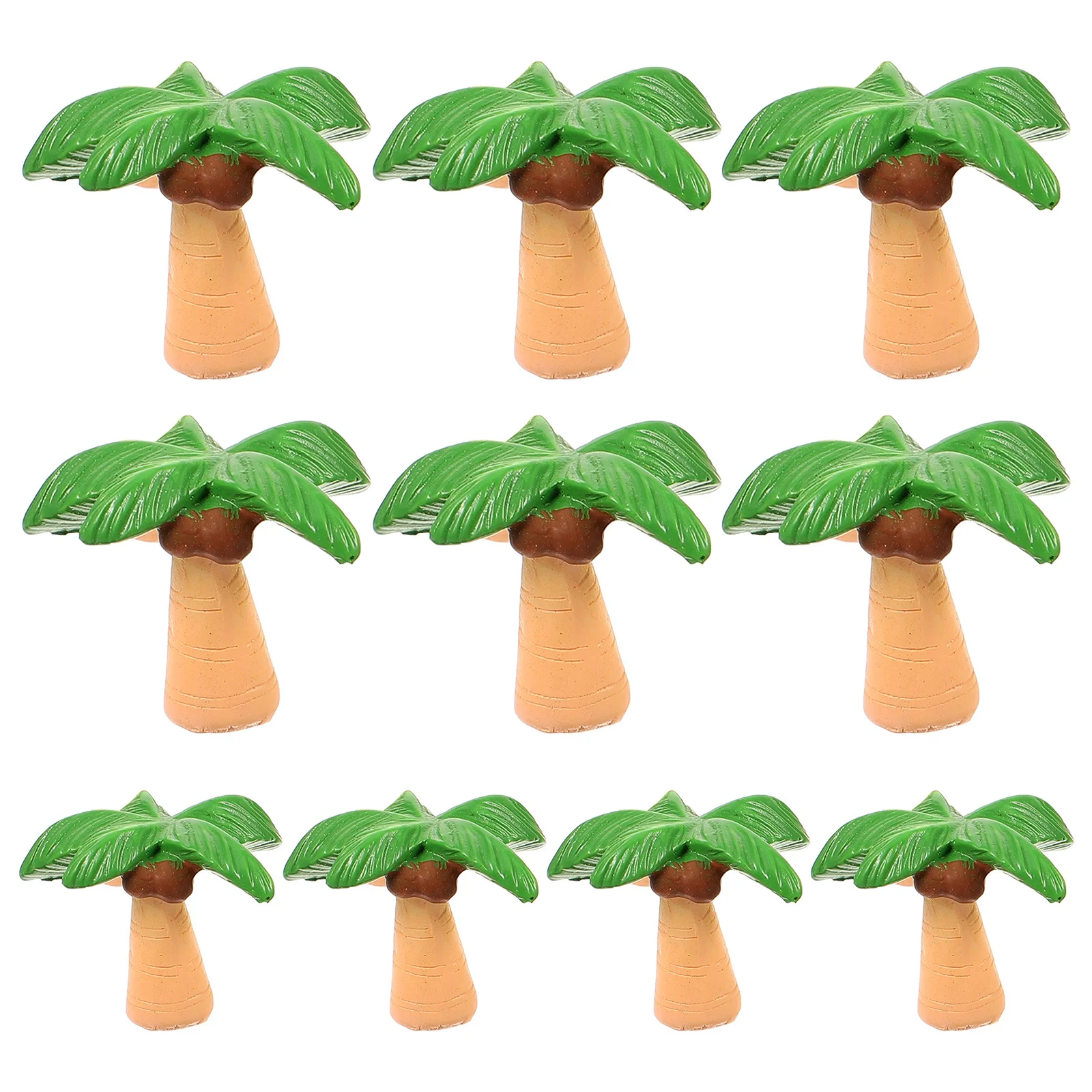 10 قطعة شجرة جوز الهند الصغيرة لطاولة الرمل ديكور ذاتي الصنع ، حرف المناظر الطبيعية الصغيرة ، نموذج شجرة اصطناعية ، شجرة جوز الهند المحاكاة ، المشهد