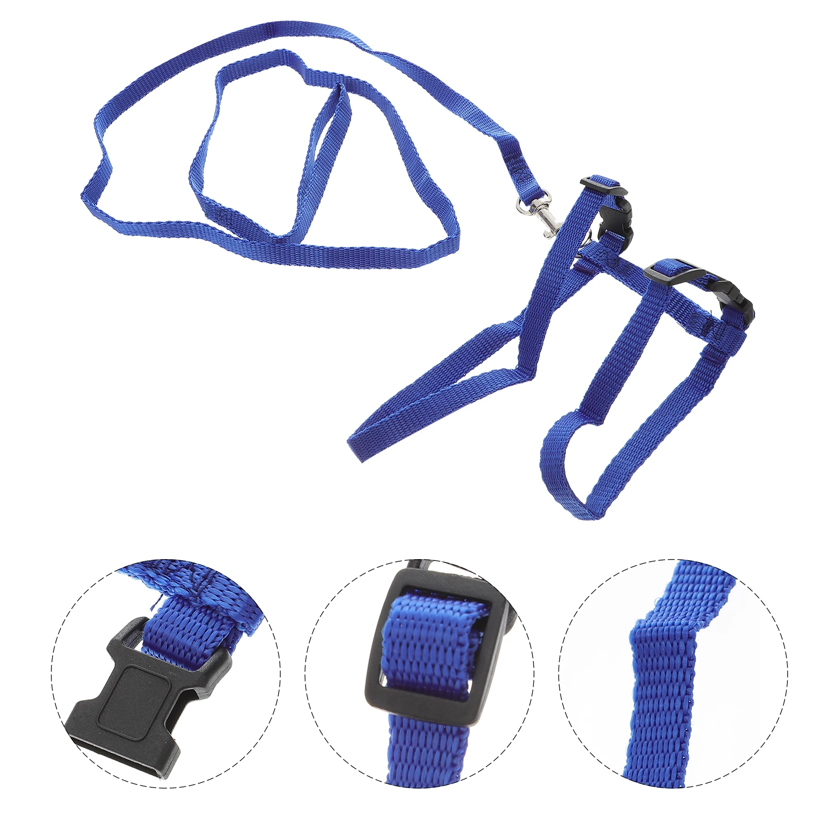 

Ultra Soft Rabbit Harness Leash Adjustable Pet Walking Gear Comfort Fit for Small Animals Dark Harness