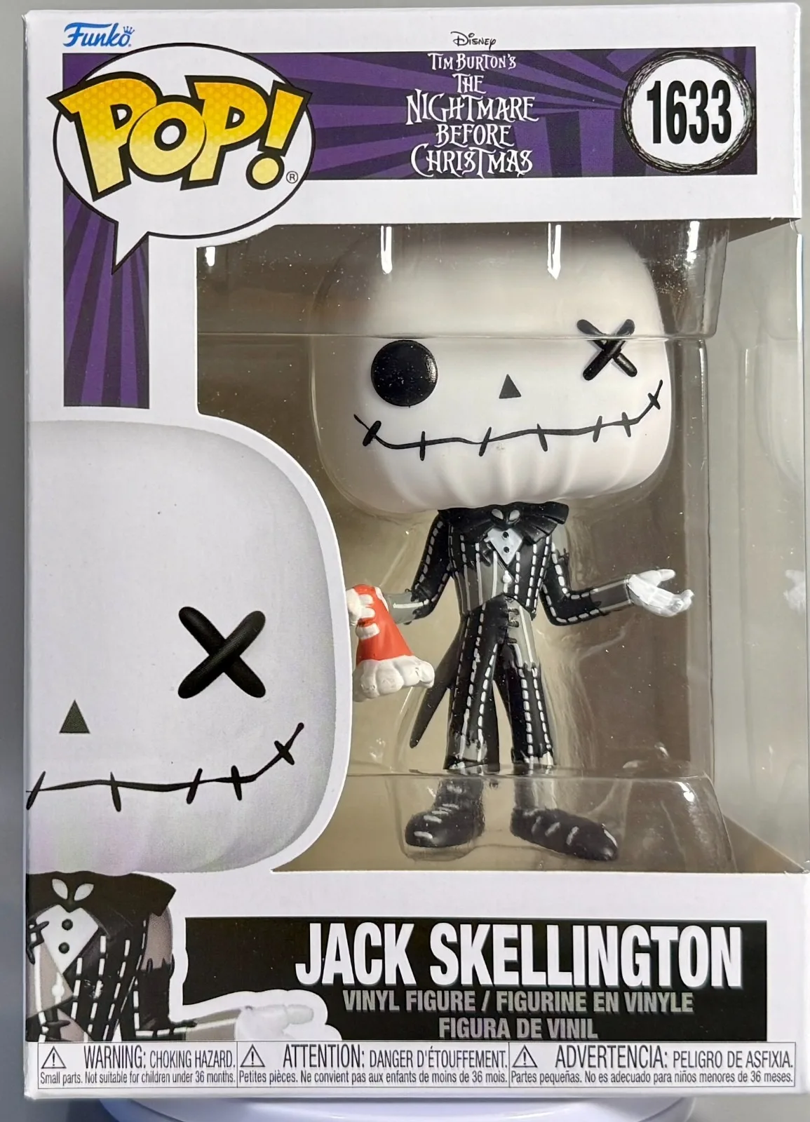 Funko Pop! Disney The Nightmare Before Christmas Jack Skellington #1633 Vinyl Figure Collectible Model Desktop Ornament Toy Gift