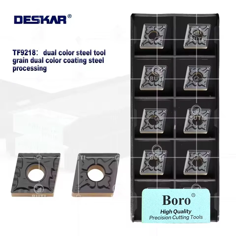 

DESKAR 100% Original CNC Machining Center Turning Inserts CNMG120408/CNMG120404-CQ TM TF9218 Two-tone CNC External Turning Tool