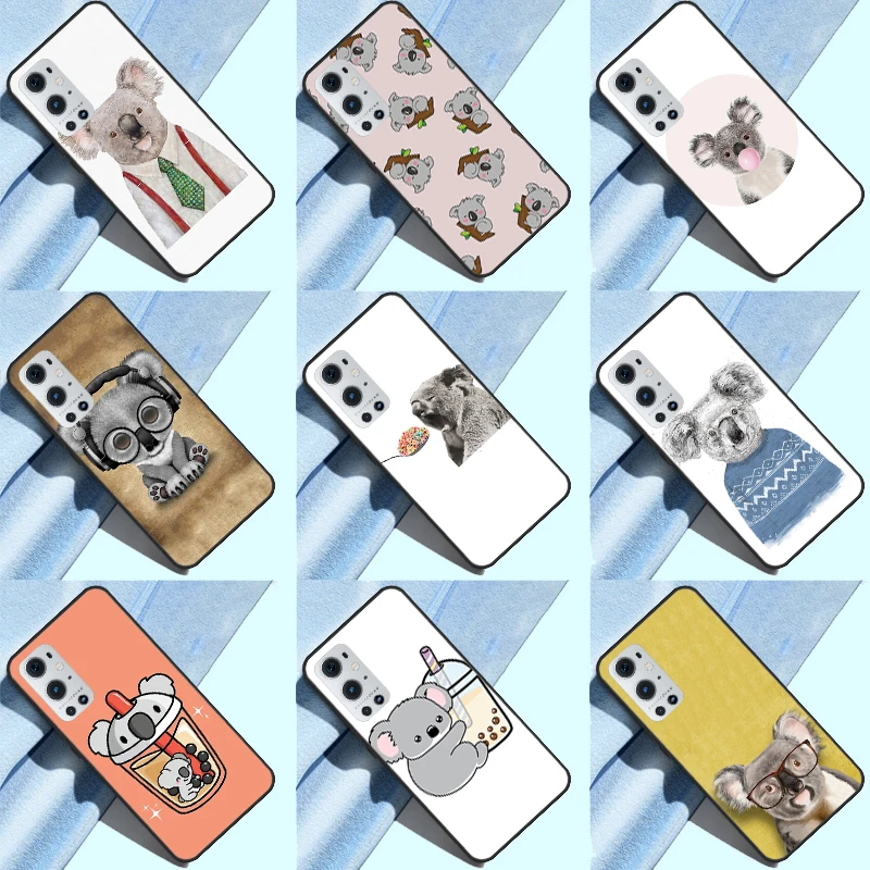 Coala bonito urso silicone caso de telefone para oneplus 10 9 pro 10r 9 r 9rt ace 8t capa para um mais nord 2 t macio caso