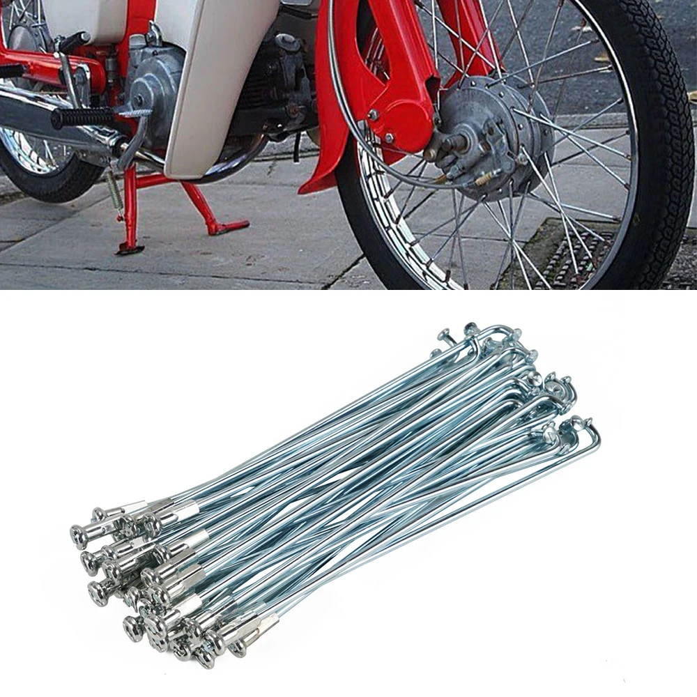 

Motorcycle 36 Front Wheel Spokes For Honda CT90 SS50 C50 C70 CL70 C100 Fit 17" Front Wheel