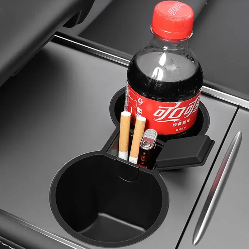 

For Tesla Model 3 Model Y Center Console Water Cup Mat Silicone Anti-slip Water Cup Holder Model3Y Accessories