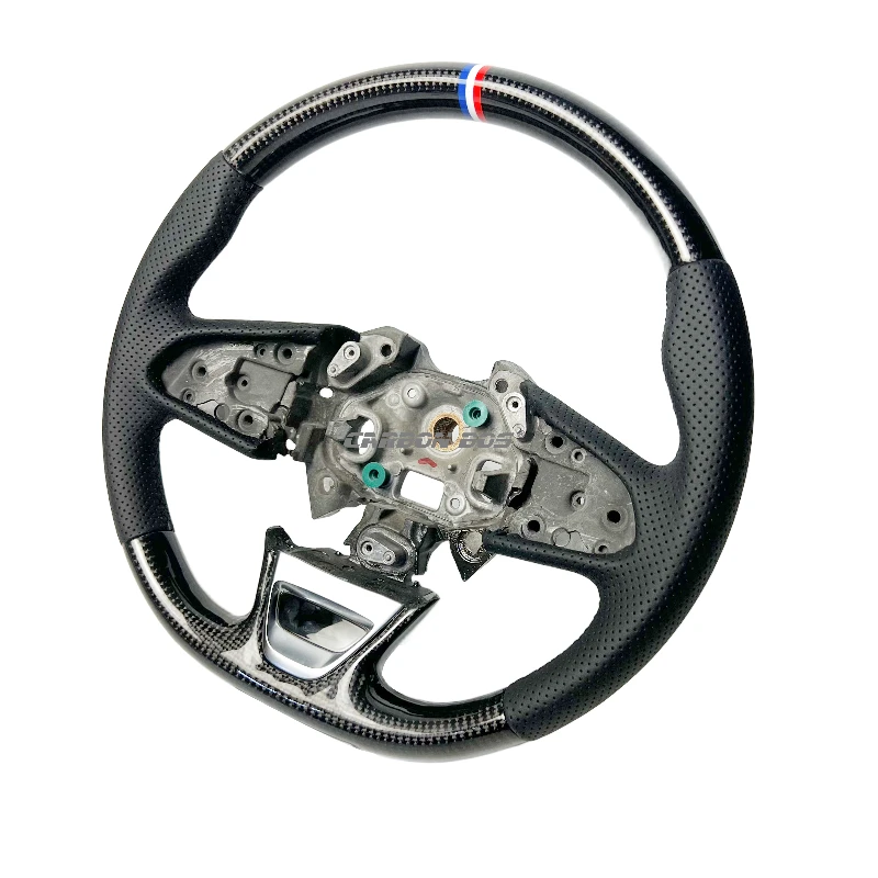 Leather carbon fiber sports steering wheel suitable for Renault Megane mk4 m é gane 4 RS model