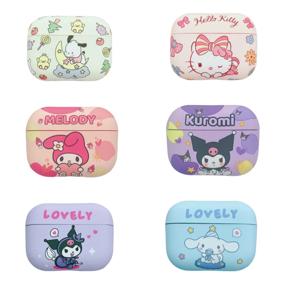 

MINISO Sanrio Cute Cartoon Frosted Earphone Case For Airpods 3 1 2 Anti-drop Soft TPU Protective Cover For Apple Airpods Pro 2