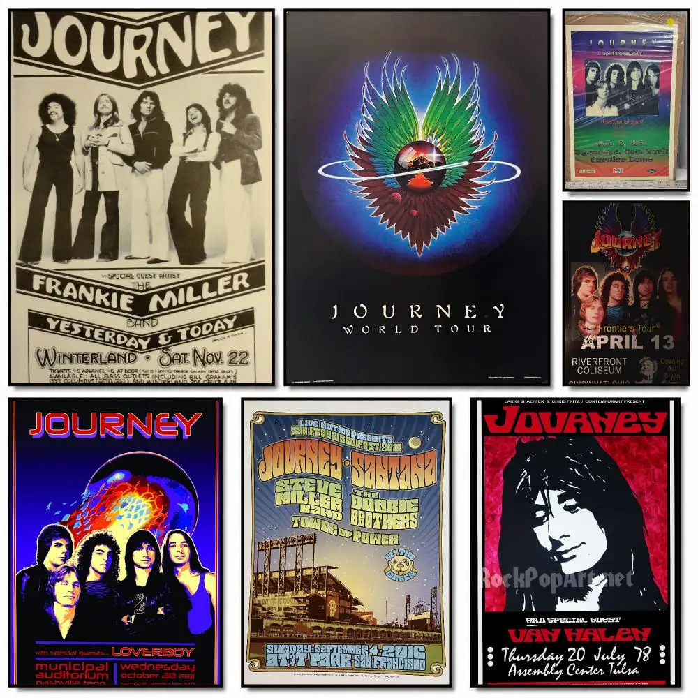 band J-Journey-Y Painting Calligraphy Artwork for Home Bedroom Office Wall Decoration Gift