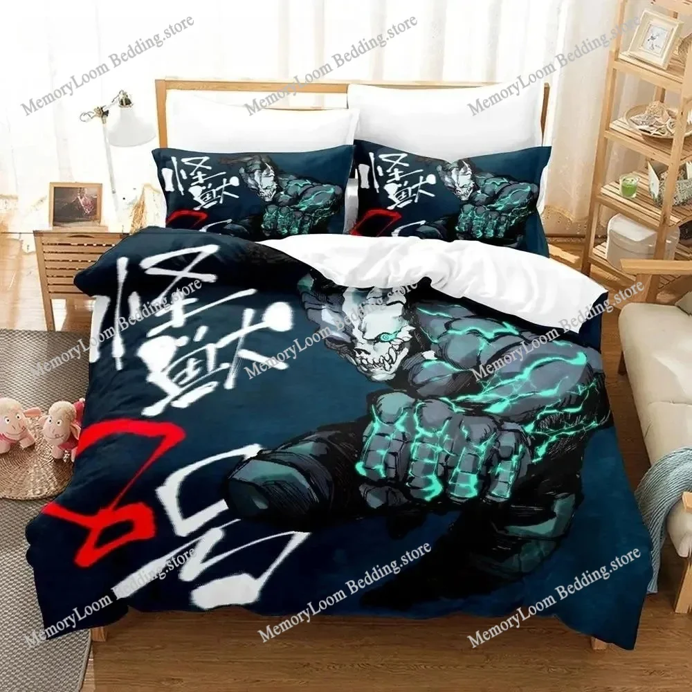 

Kaiju No 8 Bedding Set Single Twin Full Queen King Size Bed Set Aldult Boys Bedroom Duvetcover Sets 3D Print Anime Bed Sheet Set