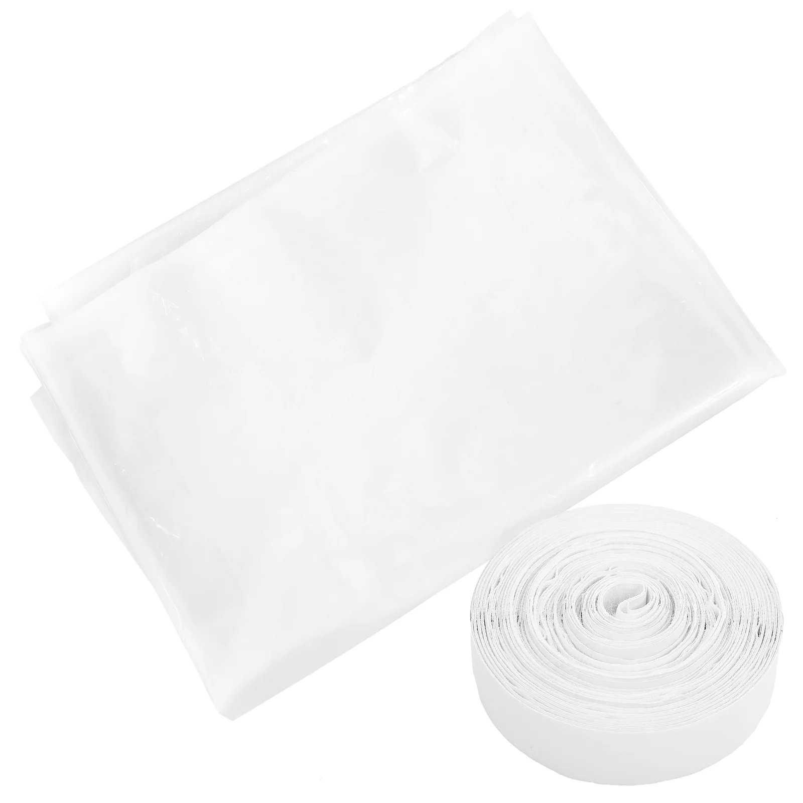 

Cuttable Transparent Insulation Film 47x63in Reusable Thermal Window Cover Heat Blocking Film Winter Summer Seal Kit