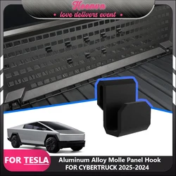 4pcs For Cybertruck Molle Panel Hook 2025 2024 Aluminum Alloy Grocery Bag Hanger Attachment Holder Auto Accessories