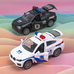 Children's Inertia Police Police Car Toy Simulation Police Car 110 Model Boys and Girls Rescue Simulation Car