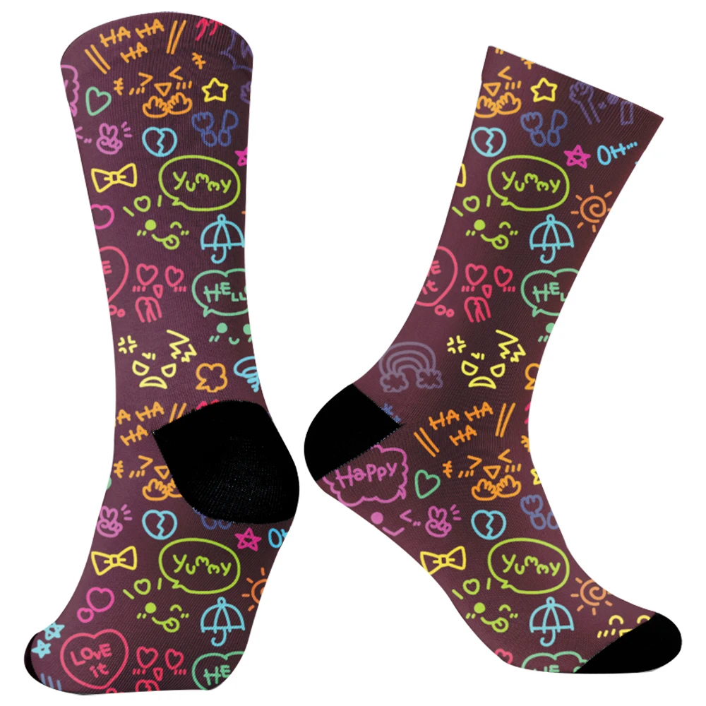 2024 New Summer Halloween Harajuku Hip-Hop Animal Print Cotton Socks Fashion Cute Cartoon Socks