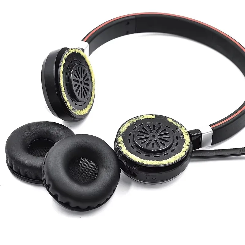 وسادات أذن بديلة من الجلد البروتيني الاحترافي وسائد أذن لـ Jabra Evolve 20 20se 30 30II 40 65 65+