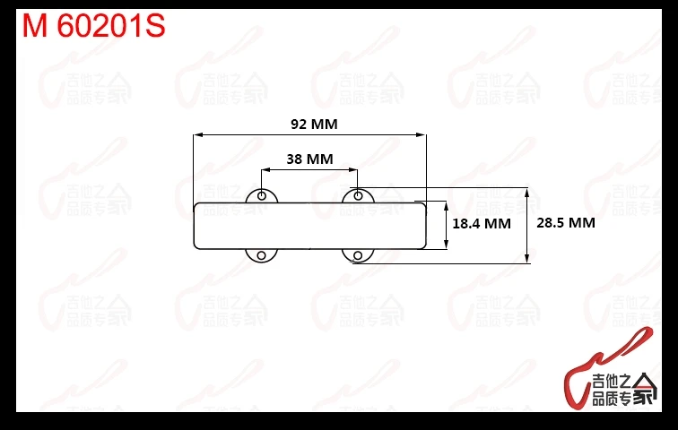 1 Set  Original Genuine Germany MEC 4/5 Strings Vampyre Active Bass Pickup ( M60201S & M60209 )