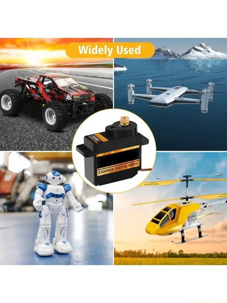 F62C Digital Model Movement Unit, ES08MDII Mini Part with Gear Drive for Aircraft Linkage, Vehicle Steering, Robots