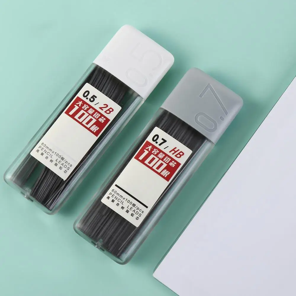 Сменные стержни 0,5/0,7 мм 2B/HB, рисунок, художественный эскиз, стержень для карандашей, сменный стержень для карандашей, механические стержни для карандашей, автоматический сердечник для карандашей