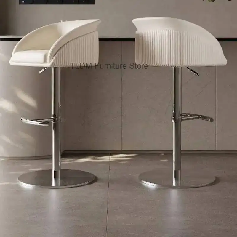 Fashion Vanity Cheap Computer Dining Bar Interior Stools Counter Chairs Vintage Decoration Taburete Alto Lounge Suite Furniture