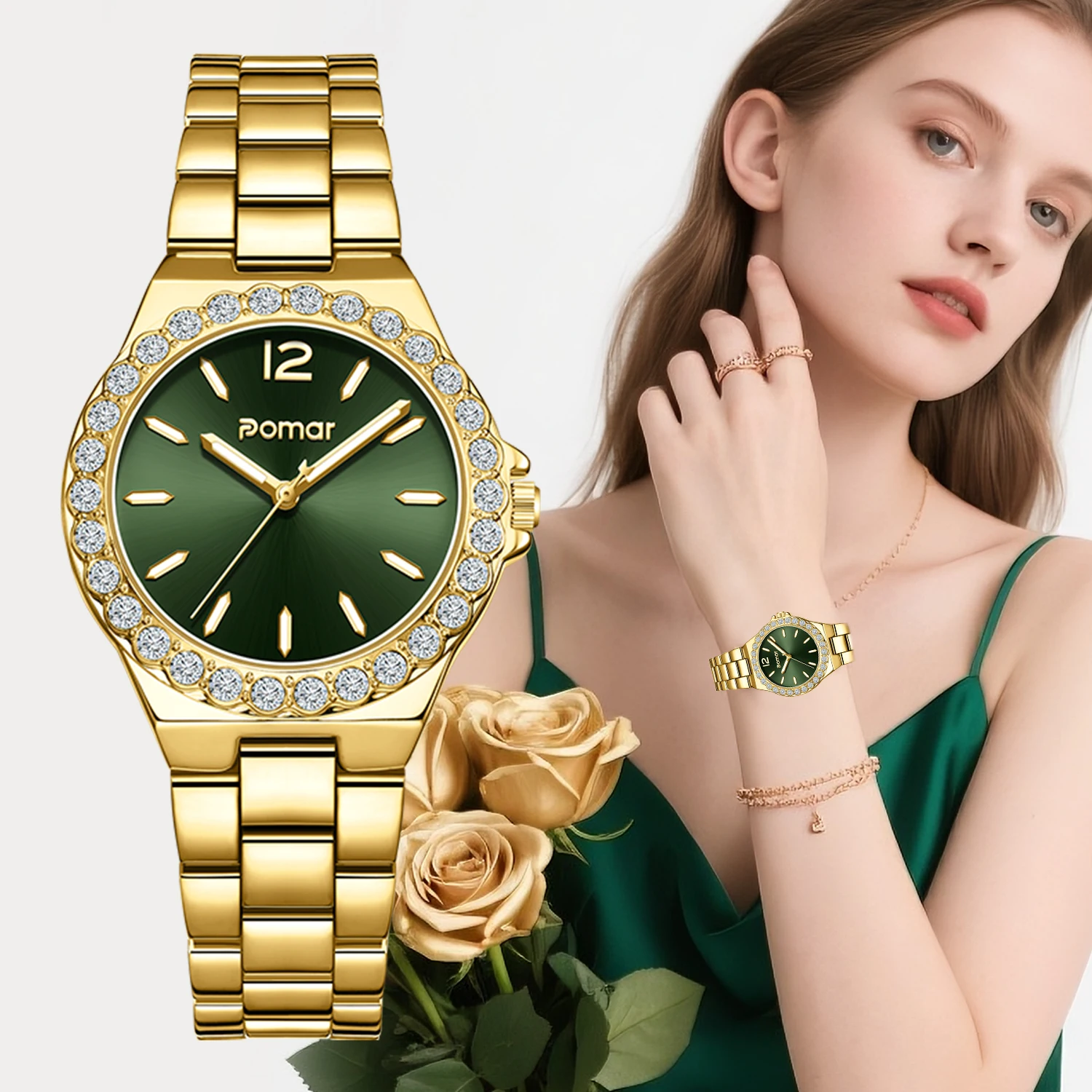 

Брендовые часы с кварцевым механизмом и стальной полосой, розовое золото, водонепроницаемые модные скандинавские минималистичные женские часы, женские часы