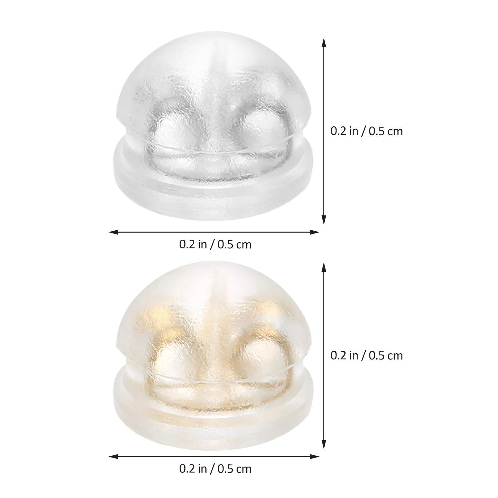 32Pcs Ear Plug Ear Stopper Silicone Earring Backs for Droopy Ears Locking Screw on Replacement Backs for Stud Earrings