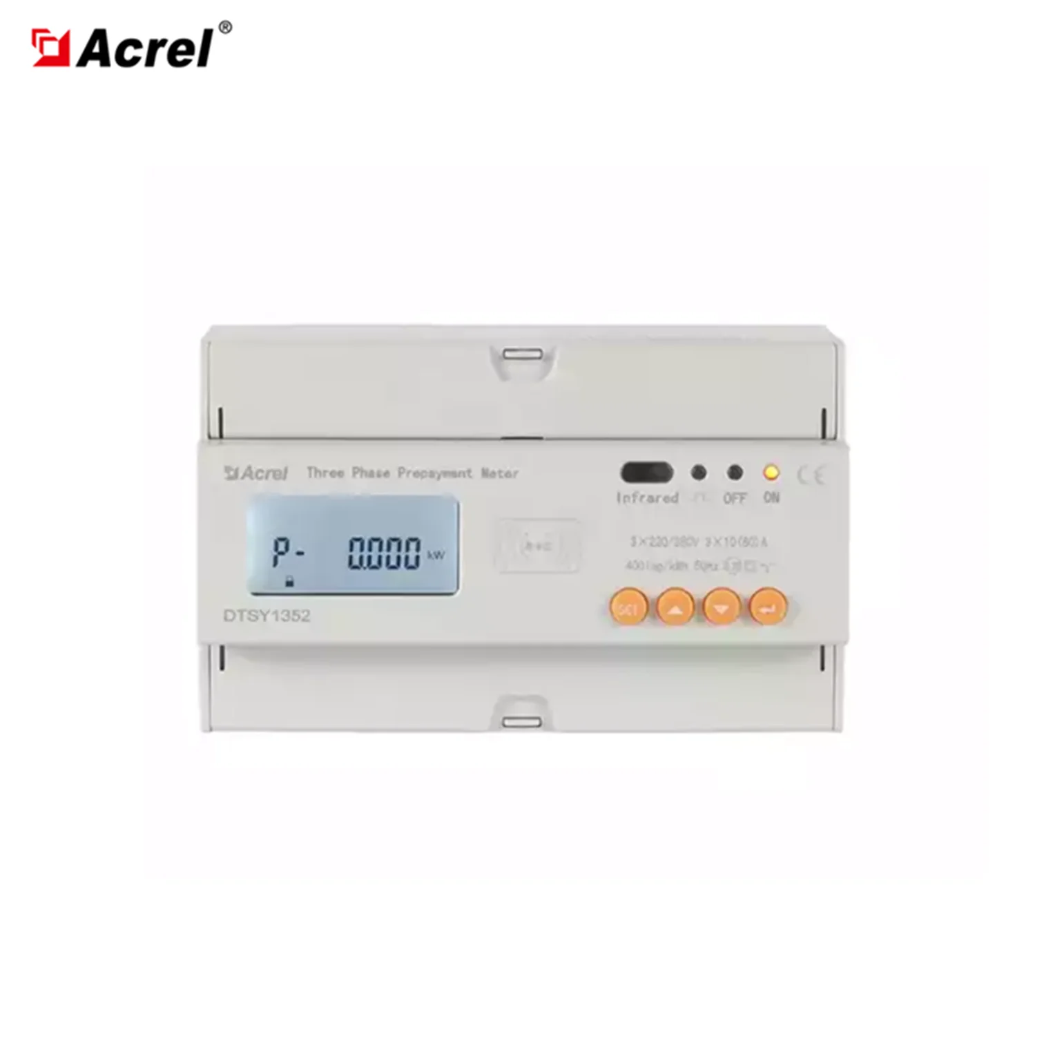 

Acrel ADL300-EY Intelligent Digital LCD Display Guide Rail 3*230V/415V Prepaid Meters for Shopping Plaza with CE Certification