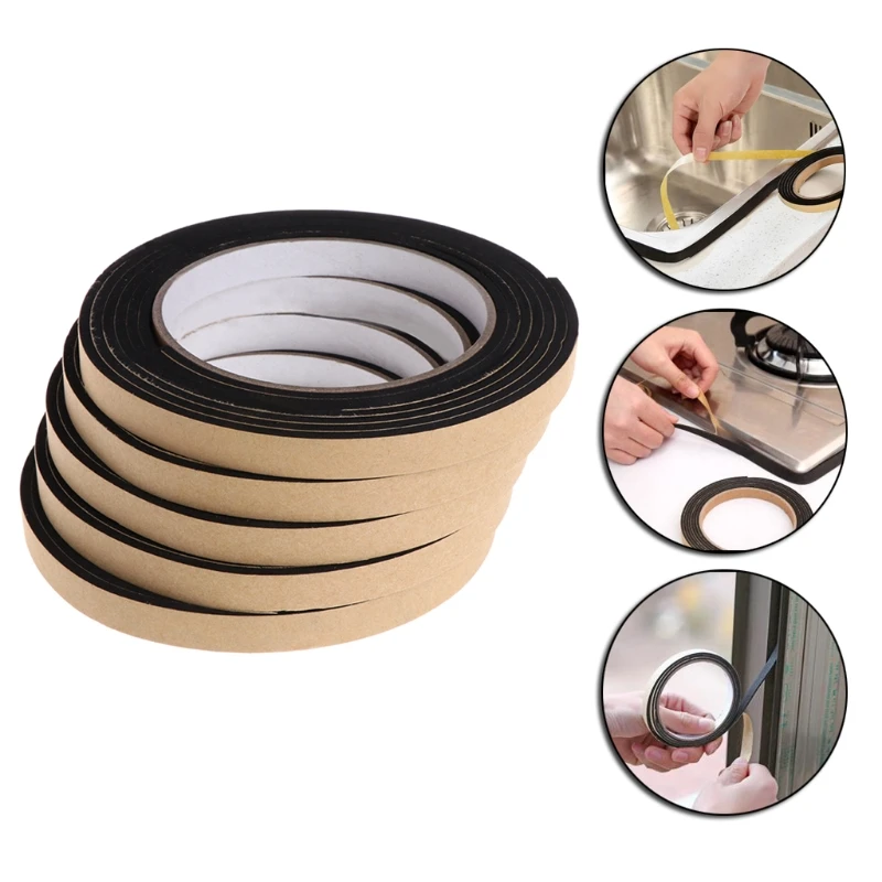 5Pcs 2M Gas Stove for Gap Cooker Slit Antifouling Strip Seal Ring Tape Kitchen T