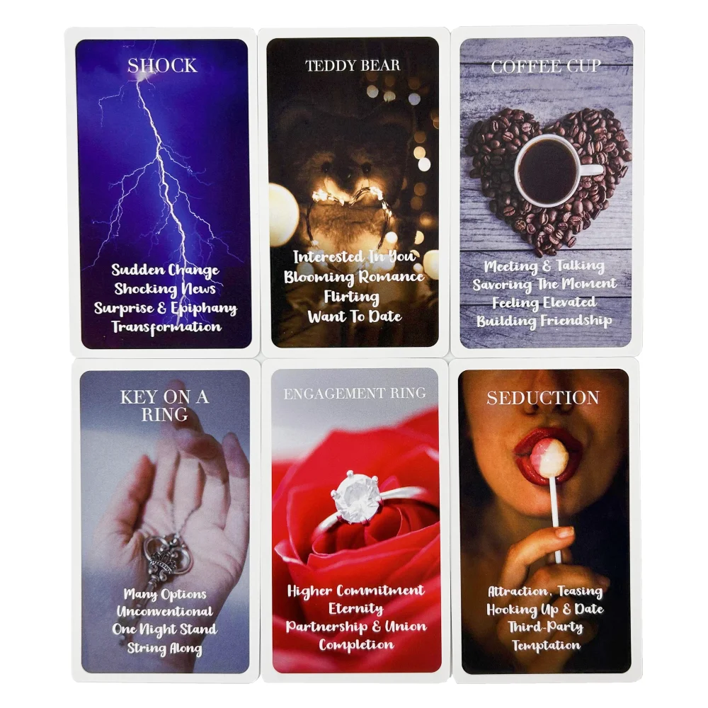 Mystic Red Rose Oracle Cards A 53 English Divination Tarot Edition Deck Borad Games