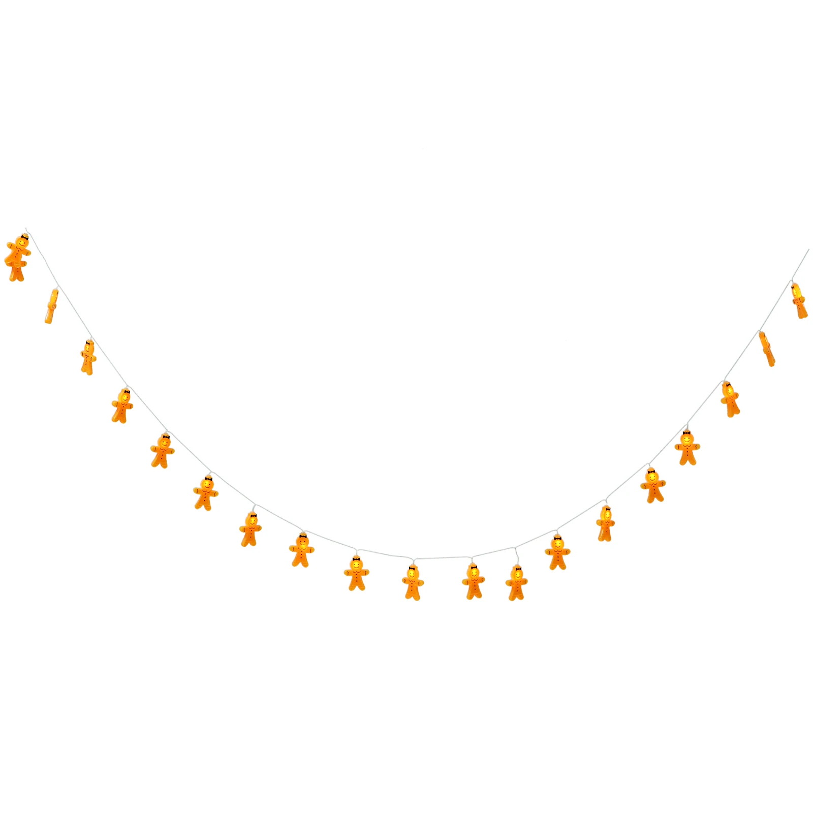 عيد الميلاد الزنجبيل رجل سلسلة مصباح احتفالي داخلي عيد الميلاد ضوء ديكور حفلة عطلة Led أضواء ملونة معلقة سلسلة الزخرفية #1