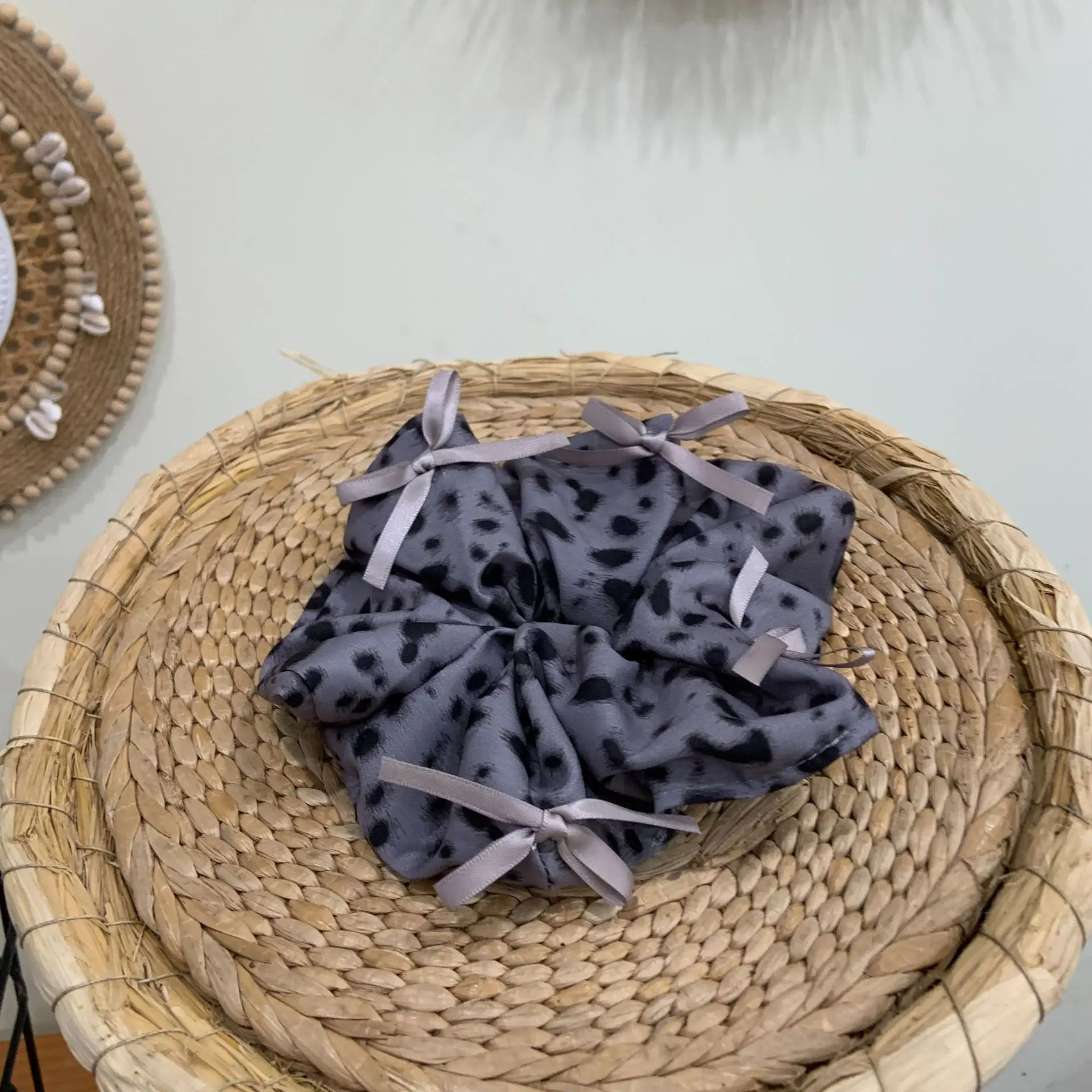 1 قطعة توك شعر المرأة الكورية الرجعية ليوبارد طباعة القوس كول الحلو Y2K العلاقات الشعر العصابات الشعر عالية الجودة إكسسوارات الشعر